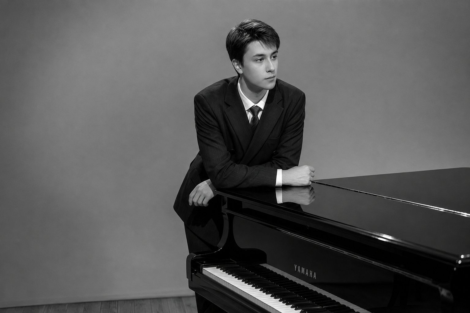 Diego Ferreira Fernandez, pianista concertista, al piano